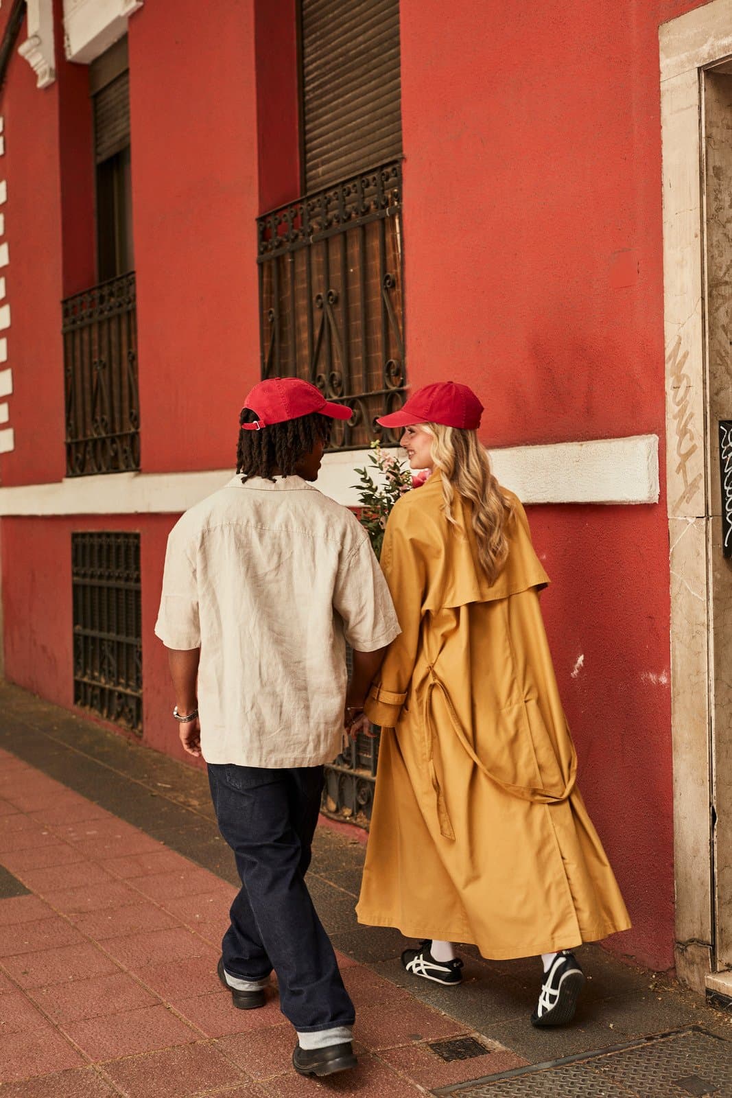 Couple walking together